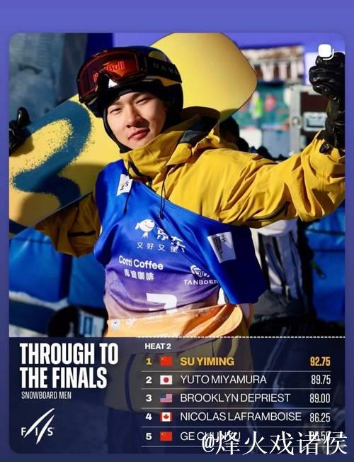 大跳台世界杯北京站：葛春宇、苏翊鸣、赵英旭成功闯入决赛